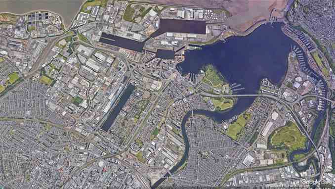 Google Earth - Cardiff - Cardiff bay - Wales Millennium centre