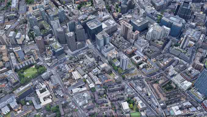 Google Earth - London - Shoreditch