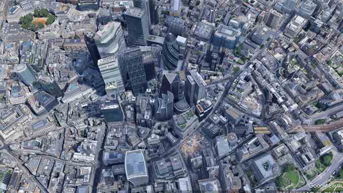Google Earth - London - city of London - Lloyds of London